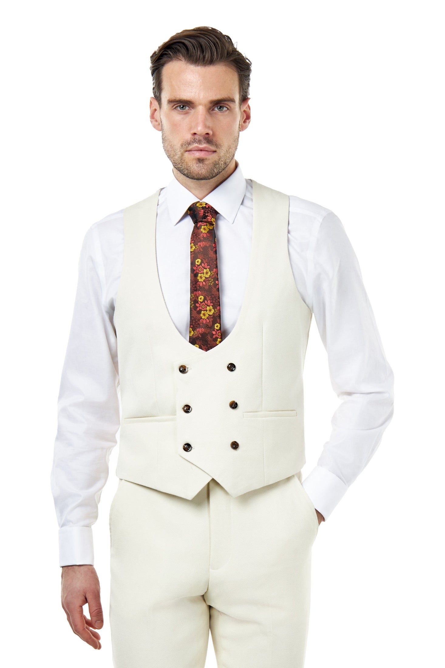 ZAK Honeycomb Tailored 3 Piece Suit