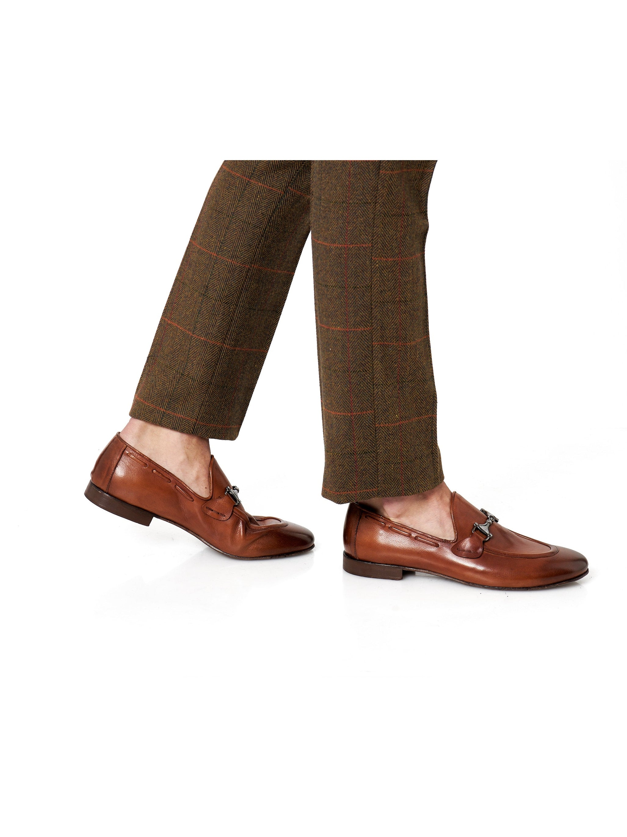 NAPLES 02 - ITALIAN LEATHER SNAFFLE BIT LOAFER IN TAN