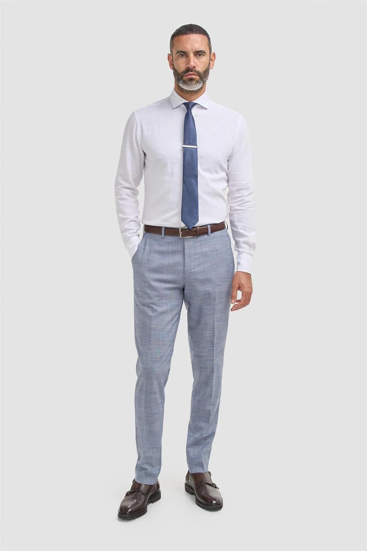 Cavani Camden Blue 3 Piece Suit – Men’s Slim Fit Wedding & Formal Suit