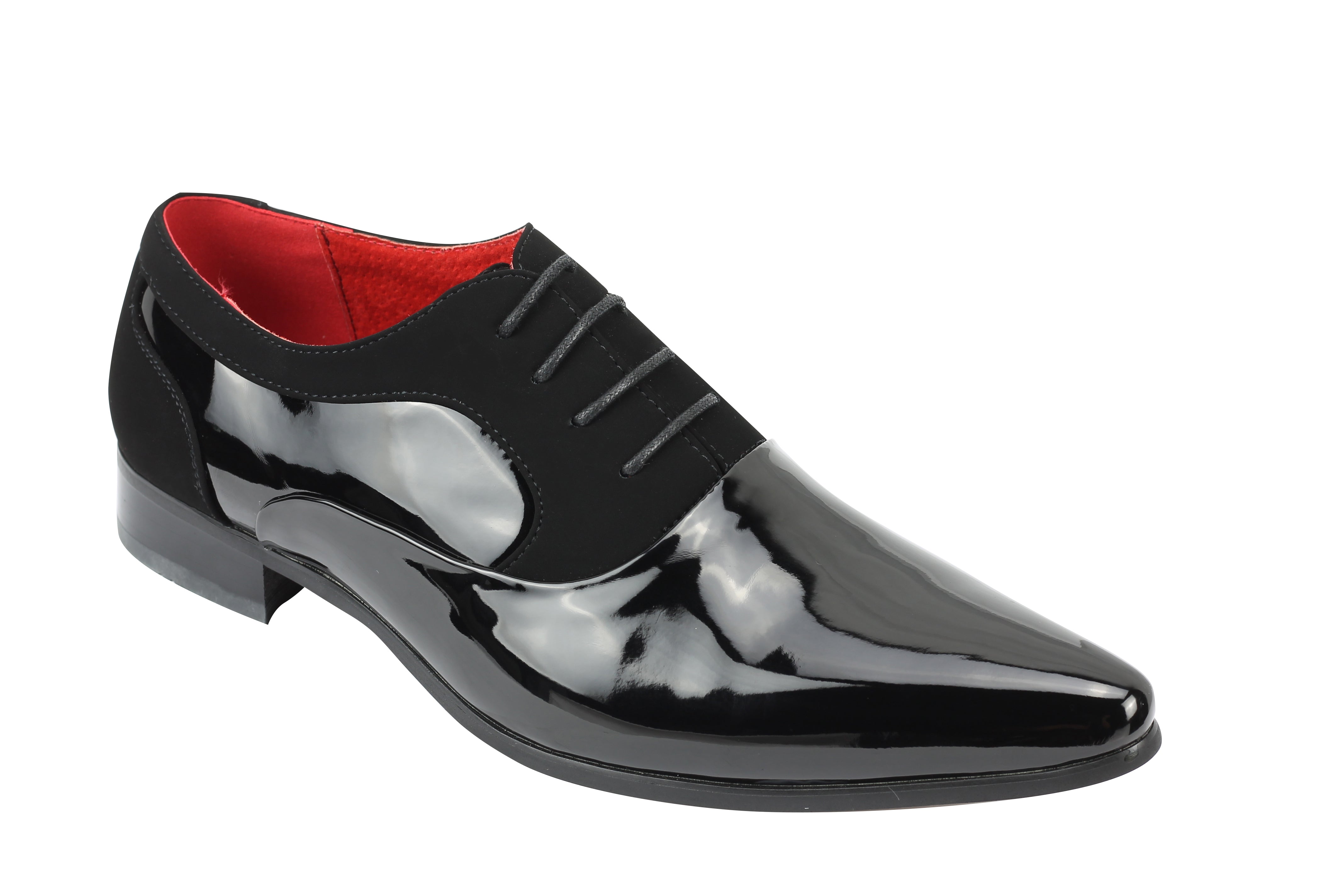 BLACK PATENT LEATHER WEDDING SHOES