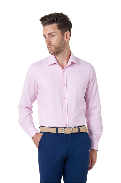 CLASSIC PINK SINGLE CUFF TAILORED FIT SHIRT