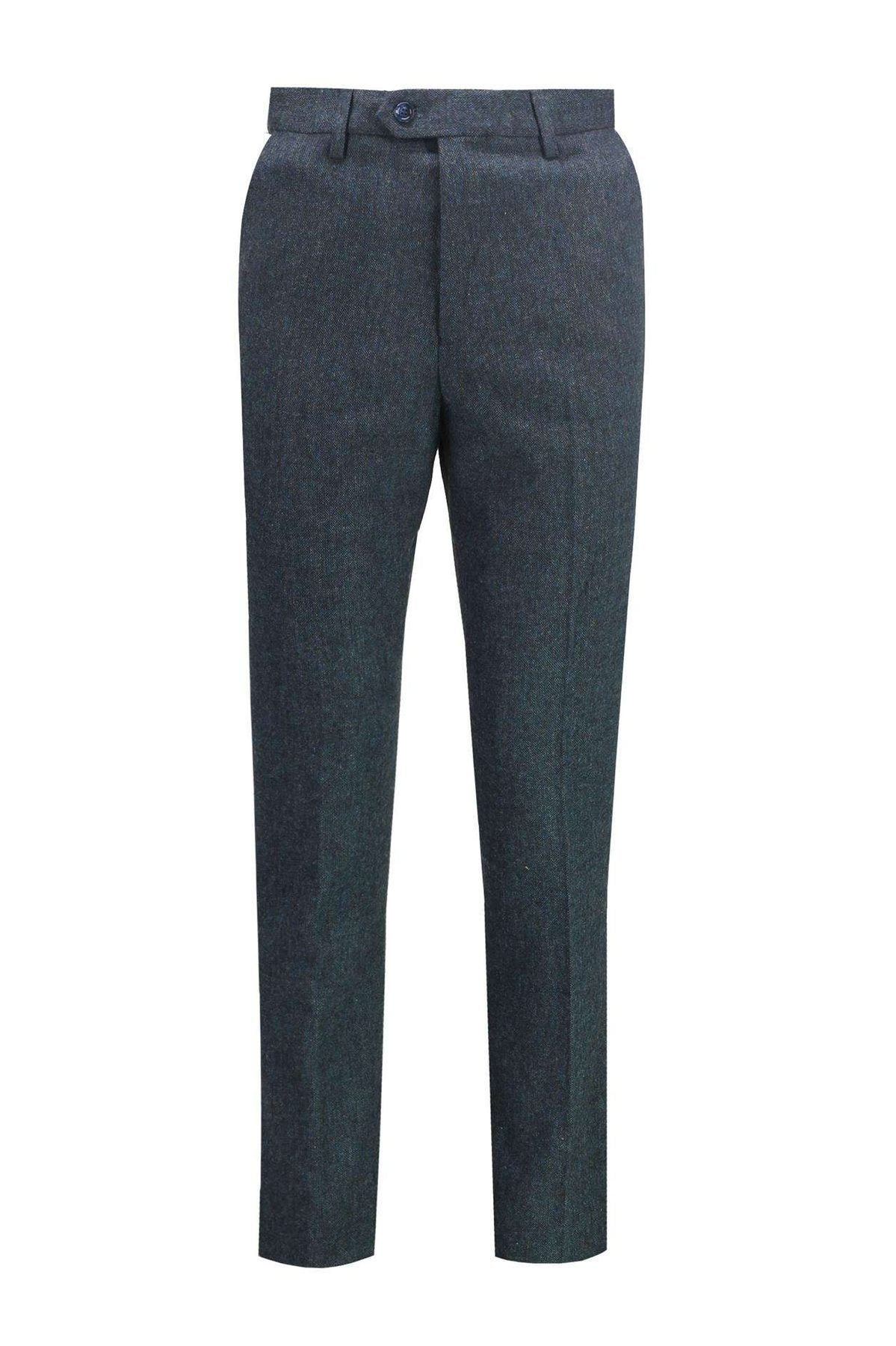 TWEED BLUE TROUSERS