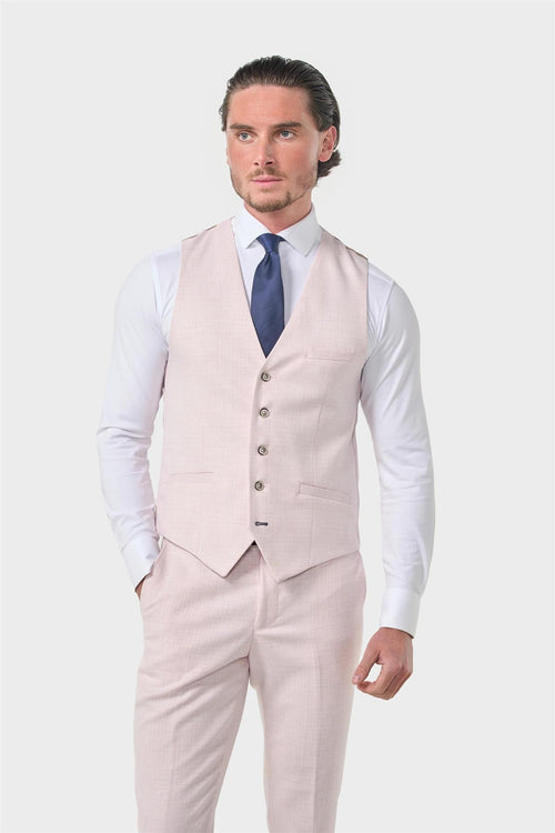 Cavani – Tropez Tailored Pink Waistcoat