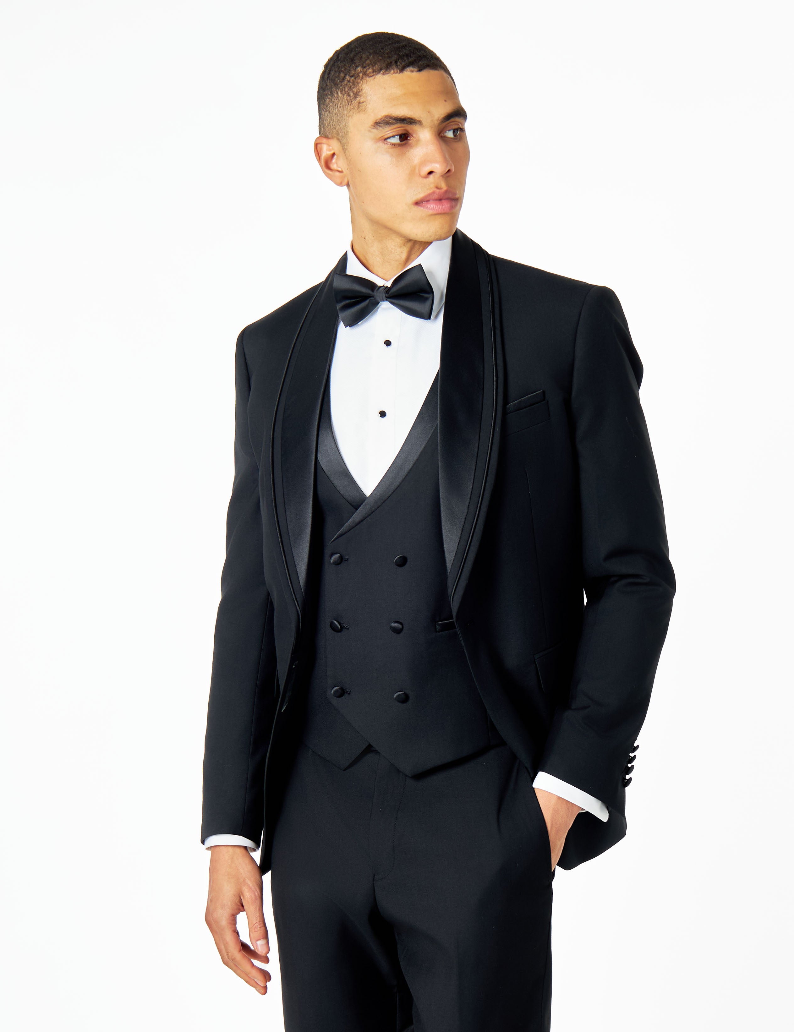 GREG CLASSIC BLACK TUXEDO SUIT