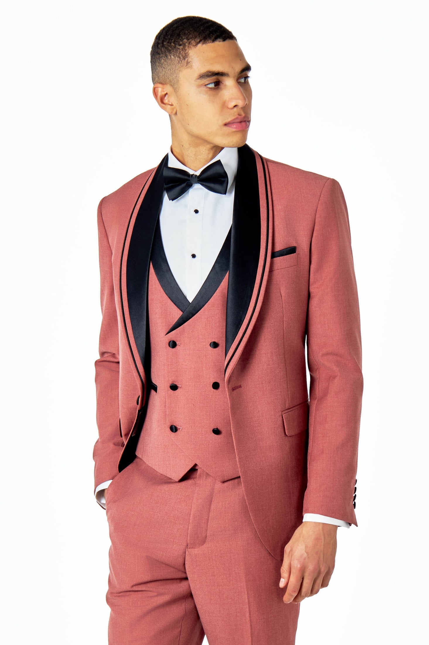 GREG – PINK TAILORED TUXEDO WEDDING JACKET