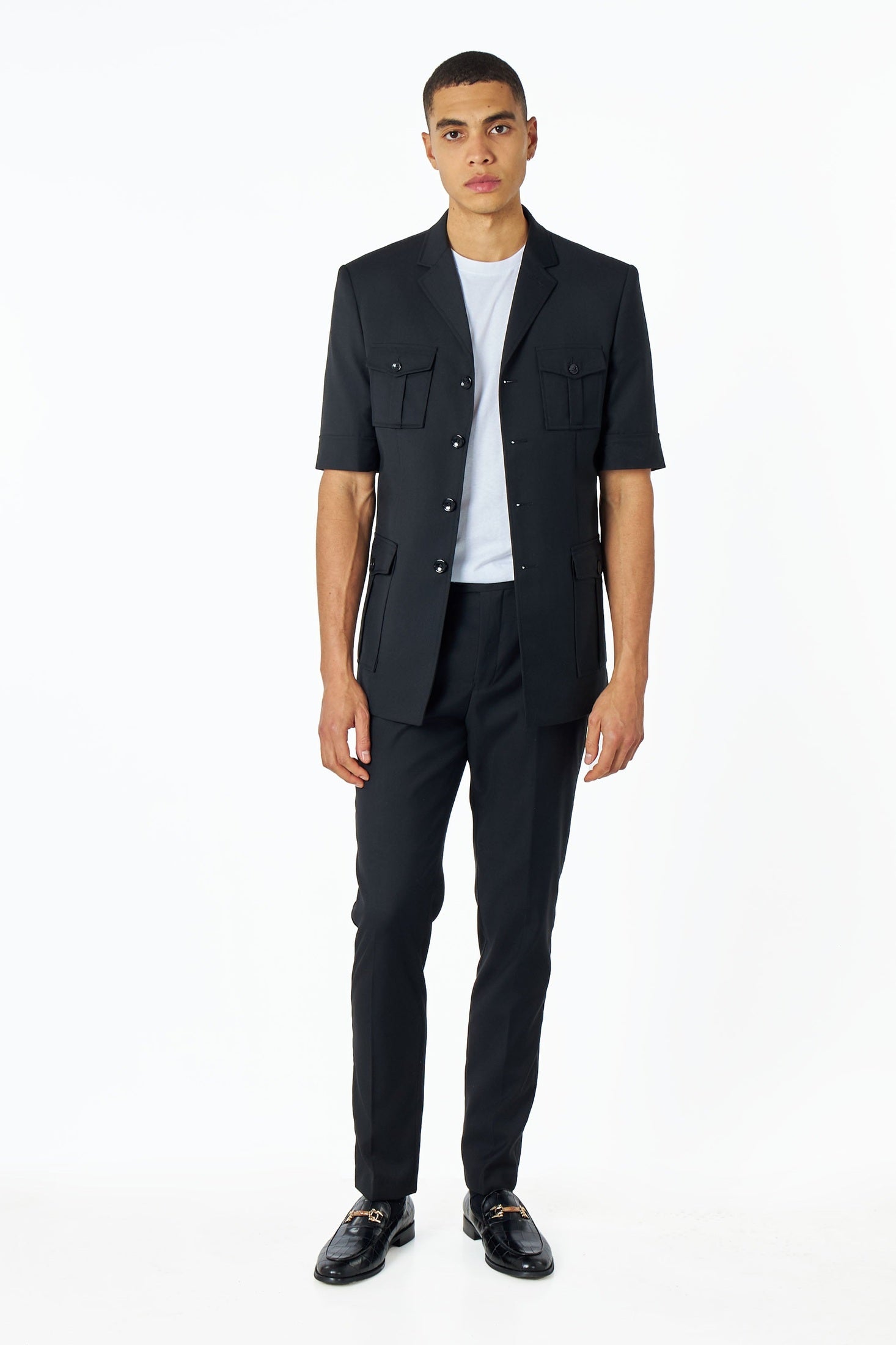 RETRO MODERN TWO PIECE SAFARI SUIT