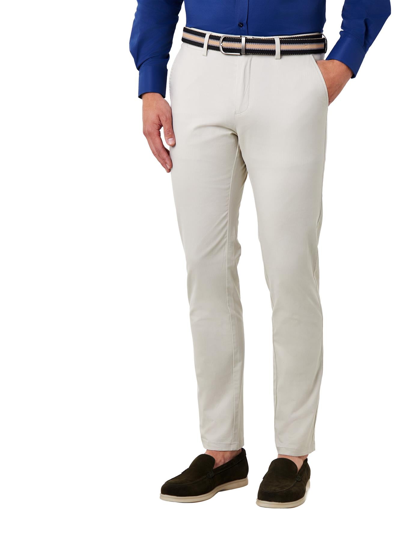 STONE STRETCH COTTON CHINO