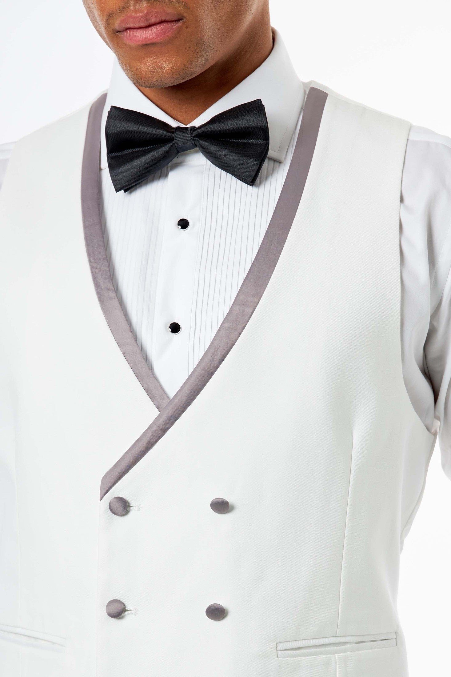 Ivory Jacquard 3 Piece Wedding Tuxedo Suit Tailored Fit