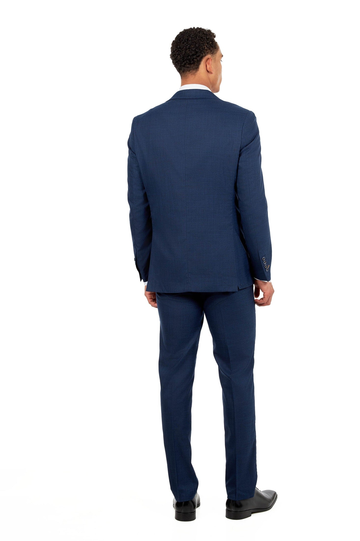 Kaiser Textured Peak Lapel Tailored Suit