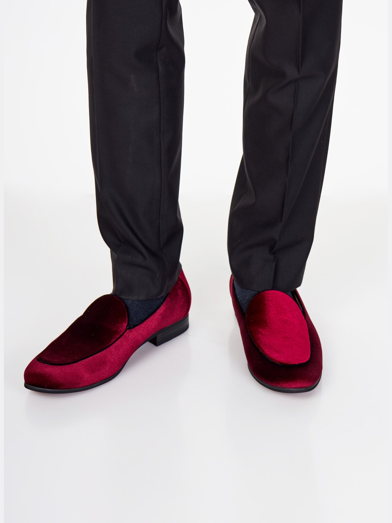 Velvet loafers tuxedo cheap