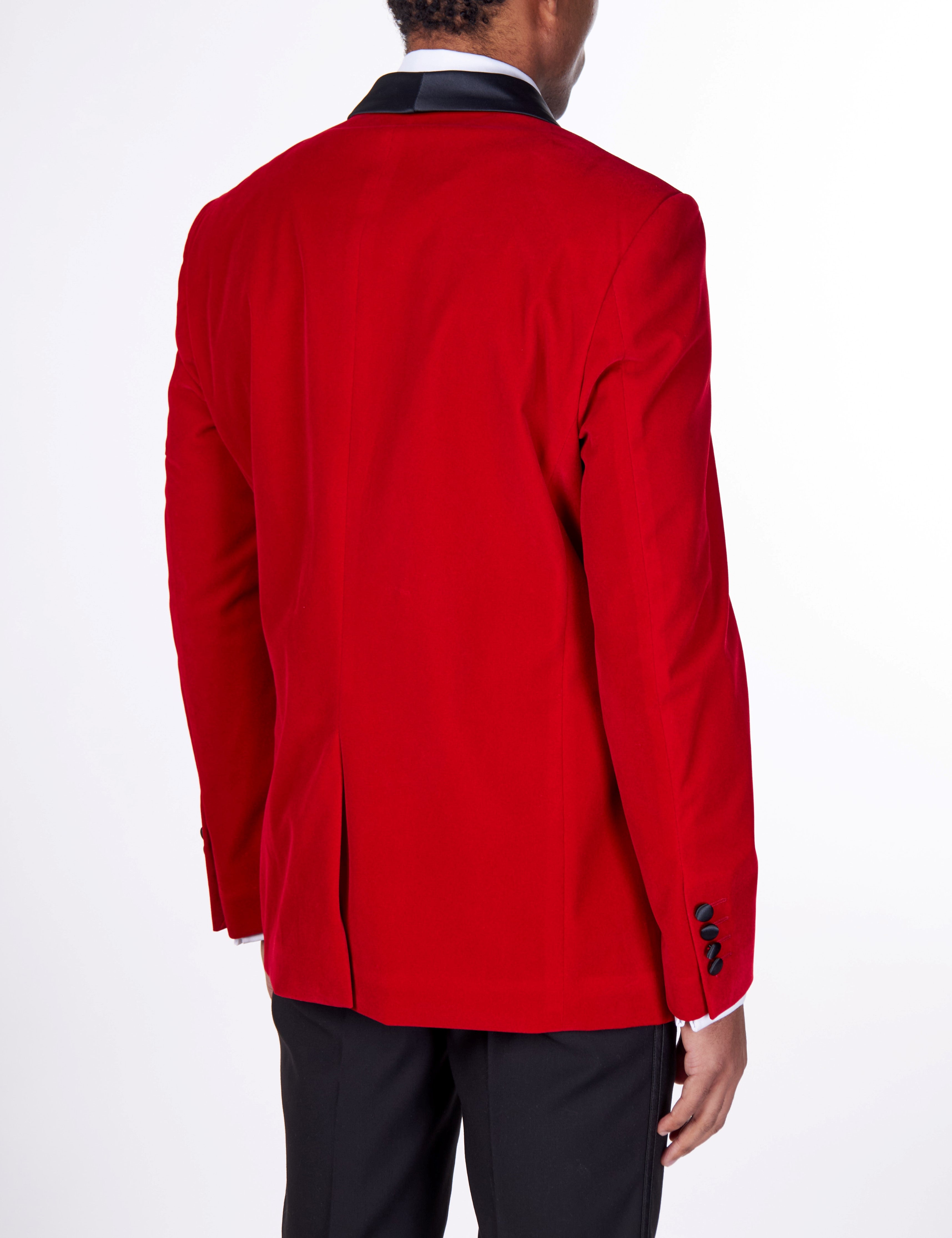 TUXEDO JES - Red Soft Velvet Jacket