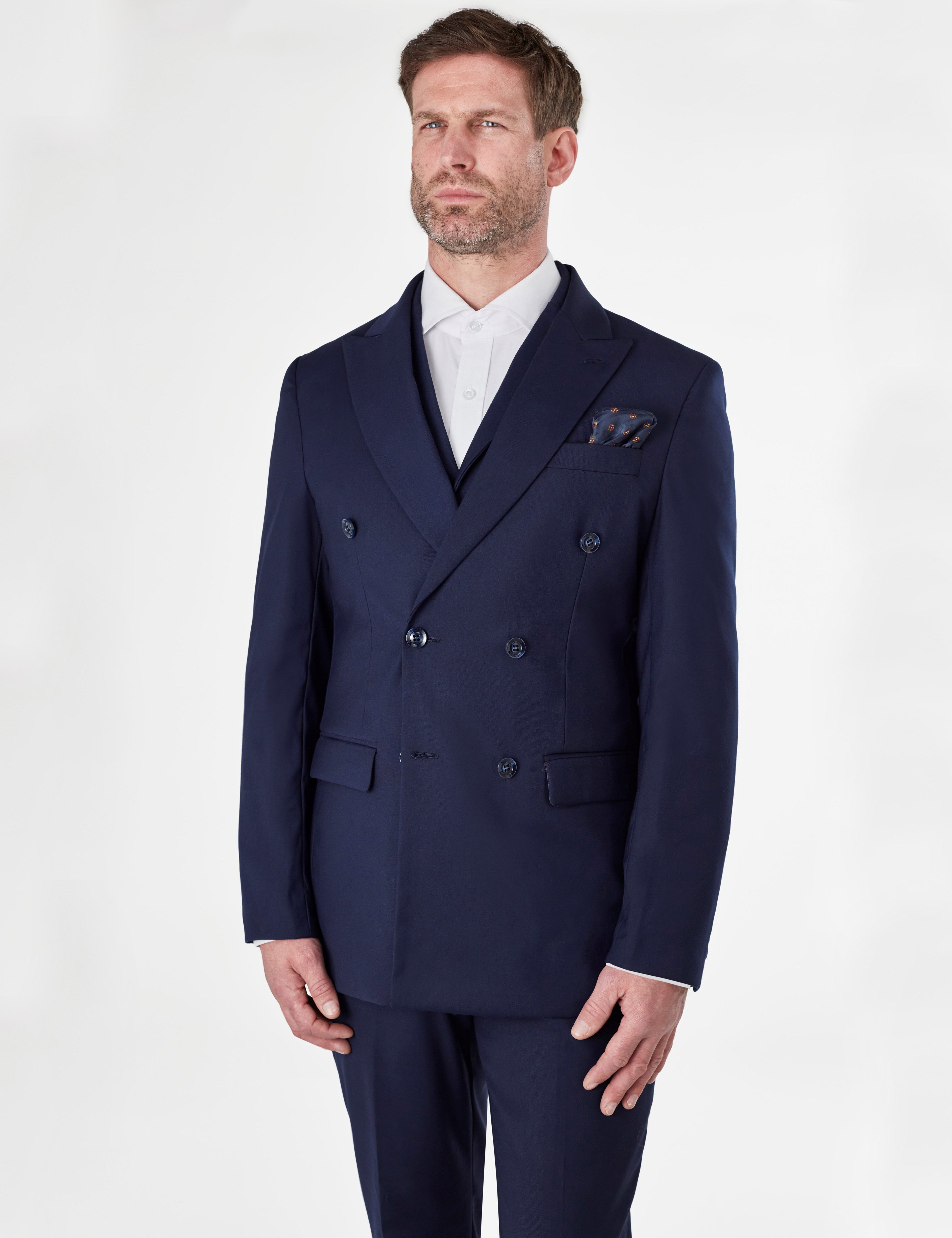 GRAHAM - NAVY DOUBLE BREASTED SUIT