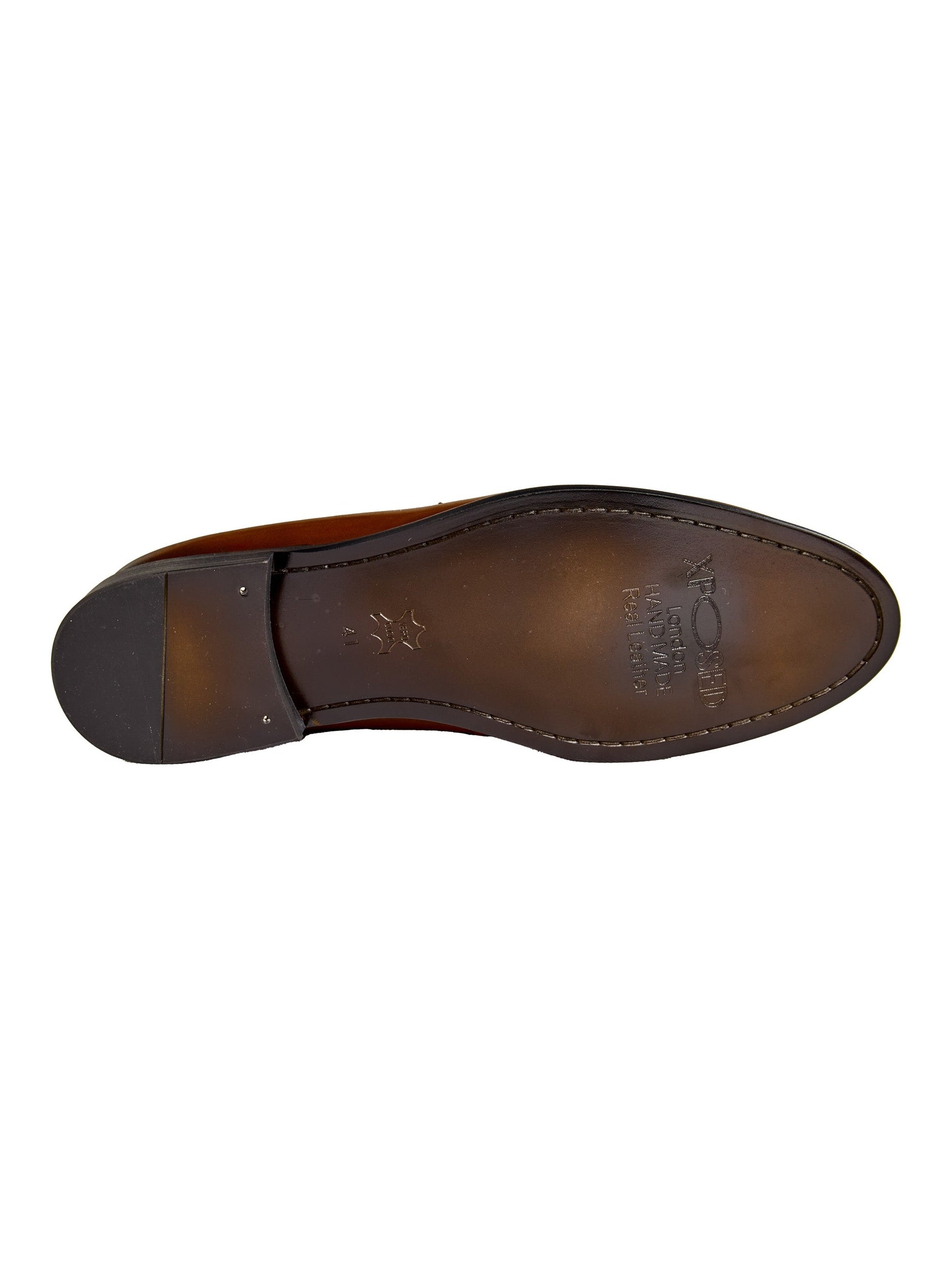 BRAUNE LEDER-LOAFERS MIT QUASTEN