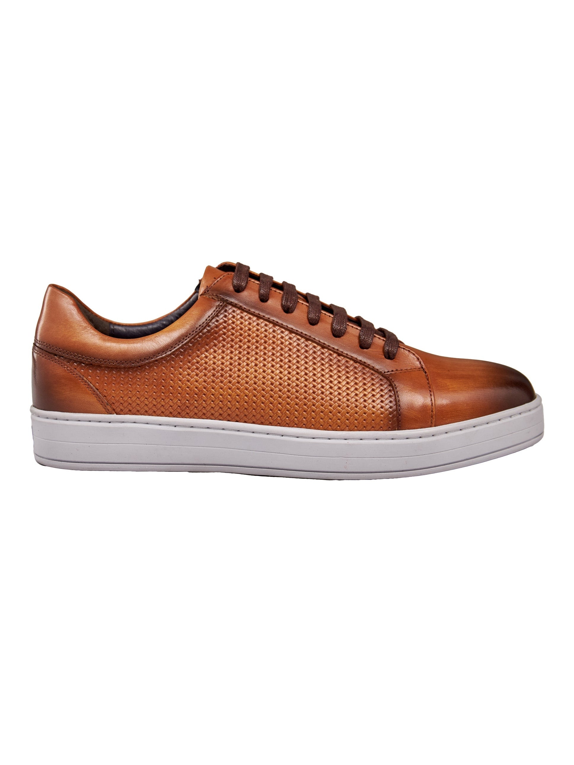 BROWN LEATHER SNEAKERS