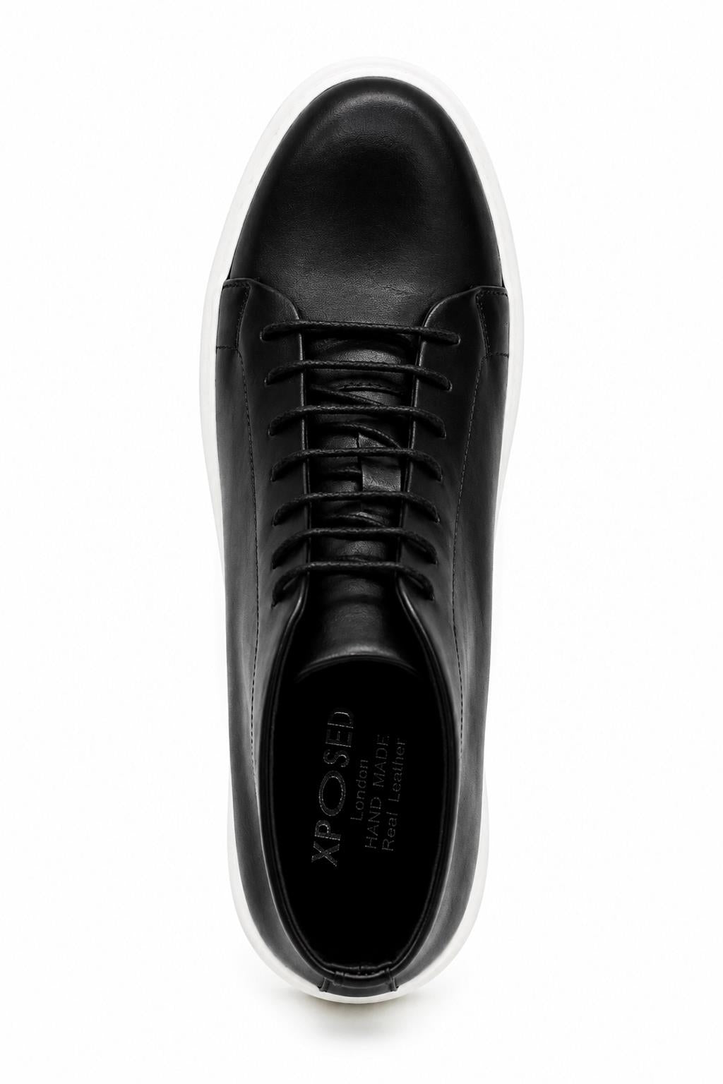 ASTER Men’s Black Leather Ankle Trainer Boots