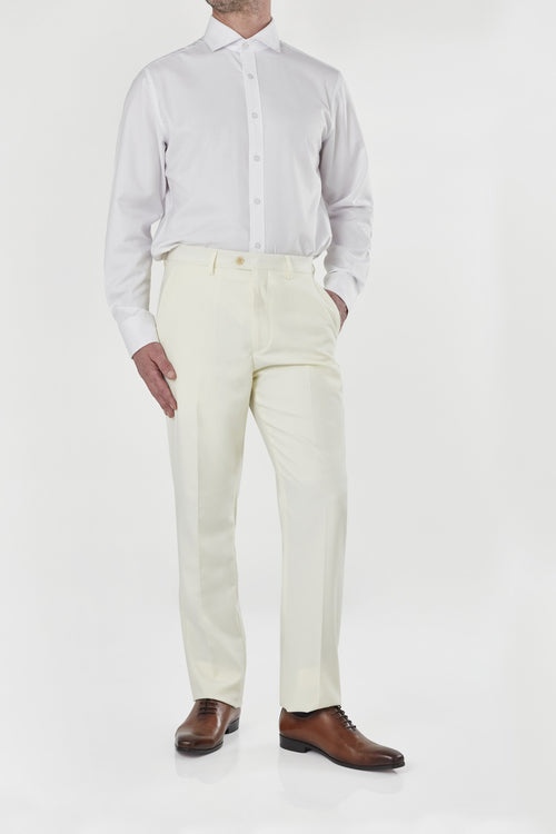 PJ - BEIGE PLAIN TROUSERS