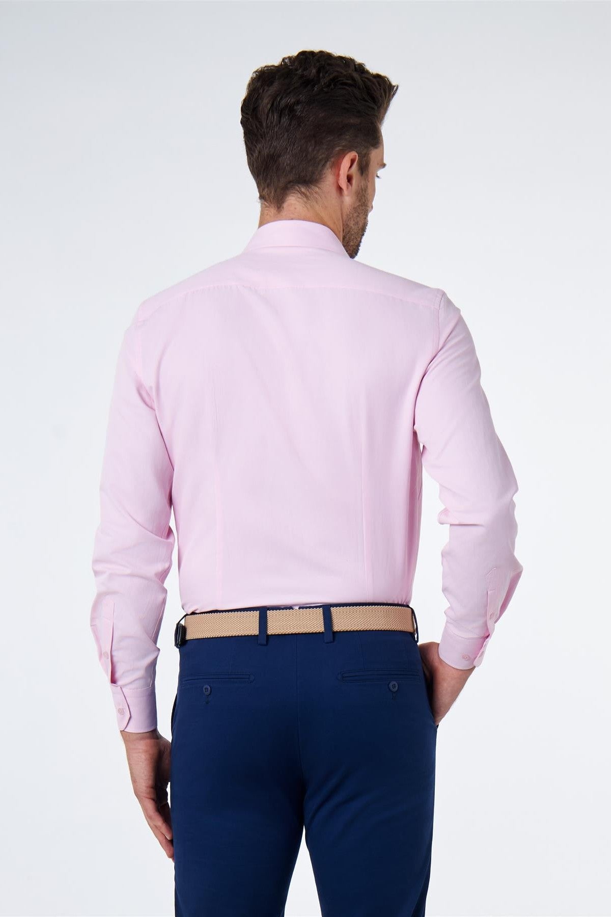 CLASSIC PINK SINGLE CUFF TAILORED FIT SHIRT
