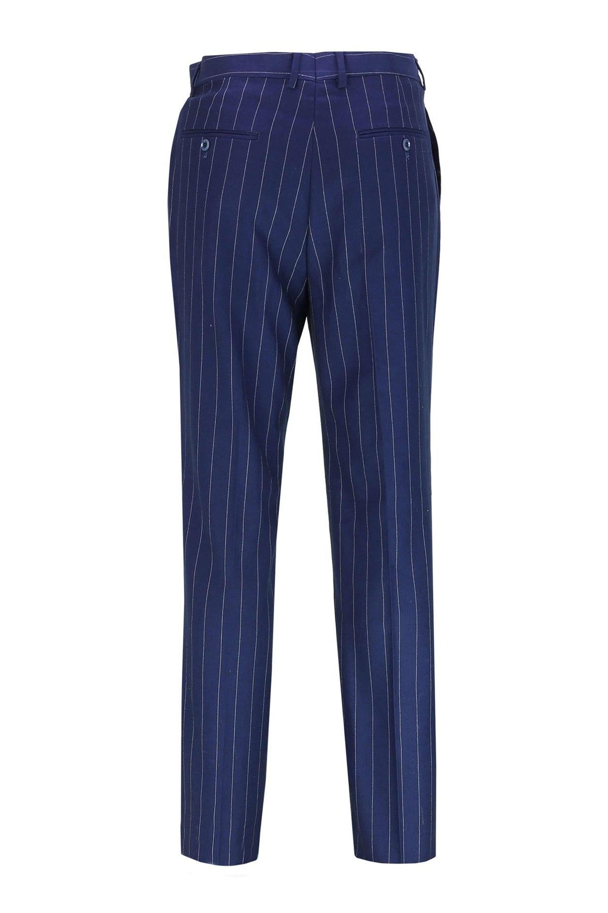 Blue Casual Pinstripe Suit Trouser -6088-14
