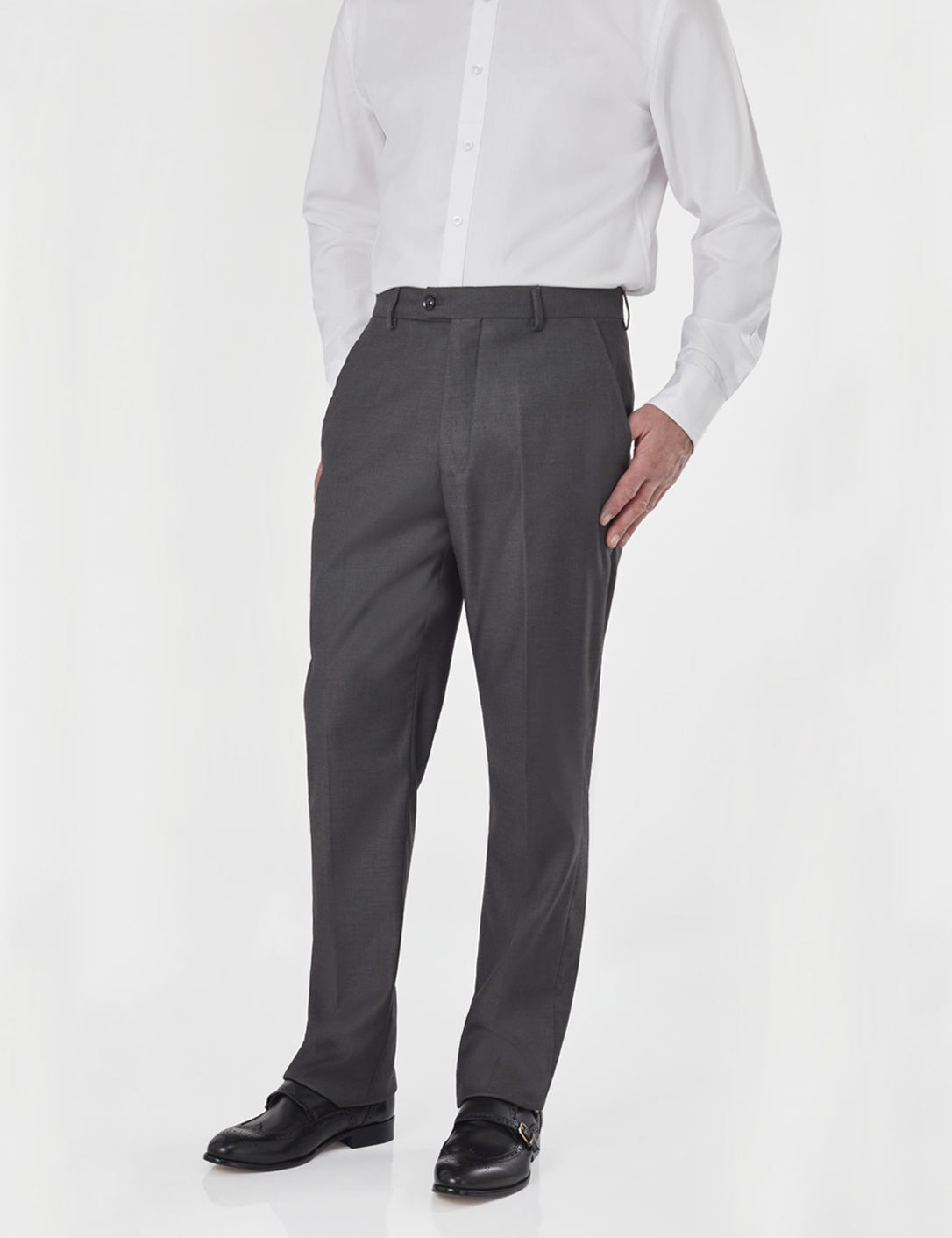 GREY FORMAL TROUSERS