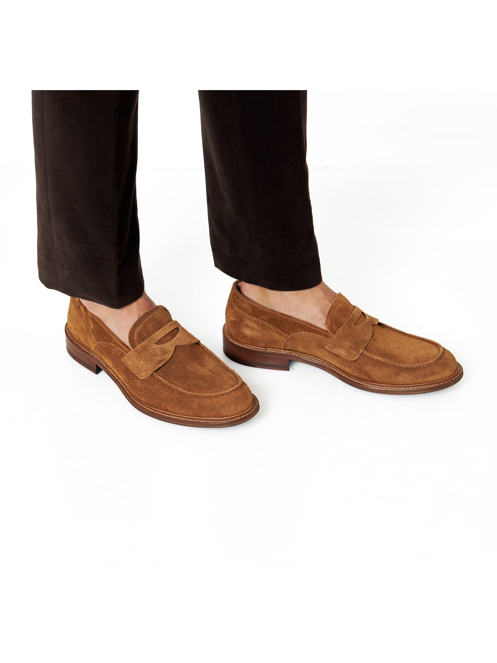 TAN SUEDE PENNY LOAFER