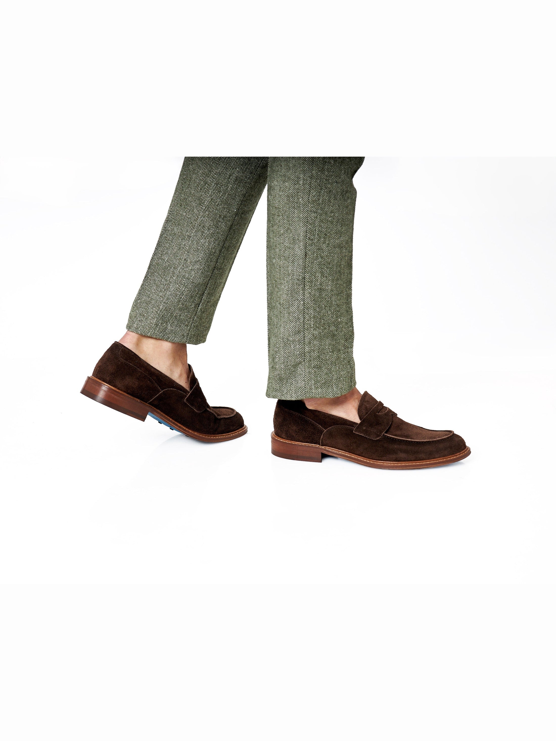 BROWN SUEDE PENNY LOAFER