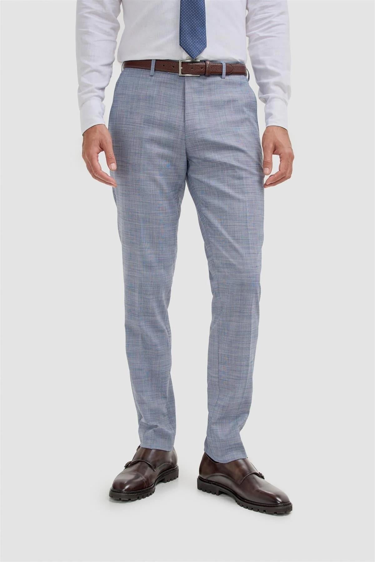 Cavani Camden Blue 3 Piece Suit – Men’s Slim Fit Wedding & Formal Suit