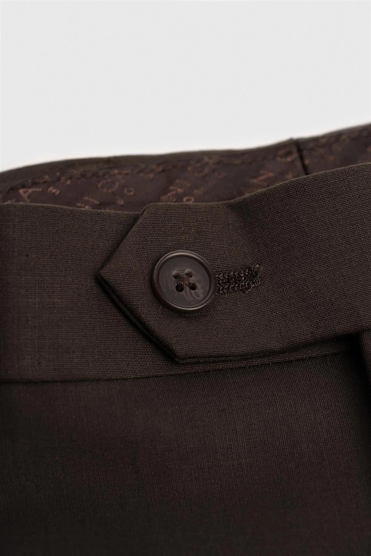 Cavani Bond Auburn Men’s Wool Blend Tailored Trousers