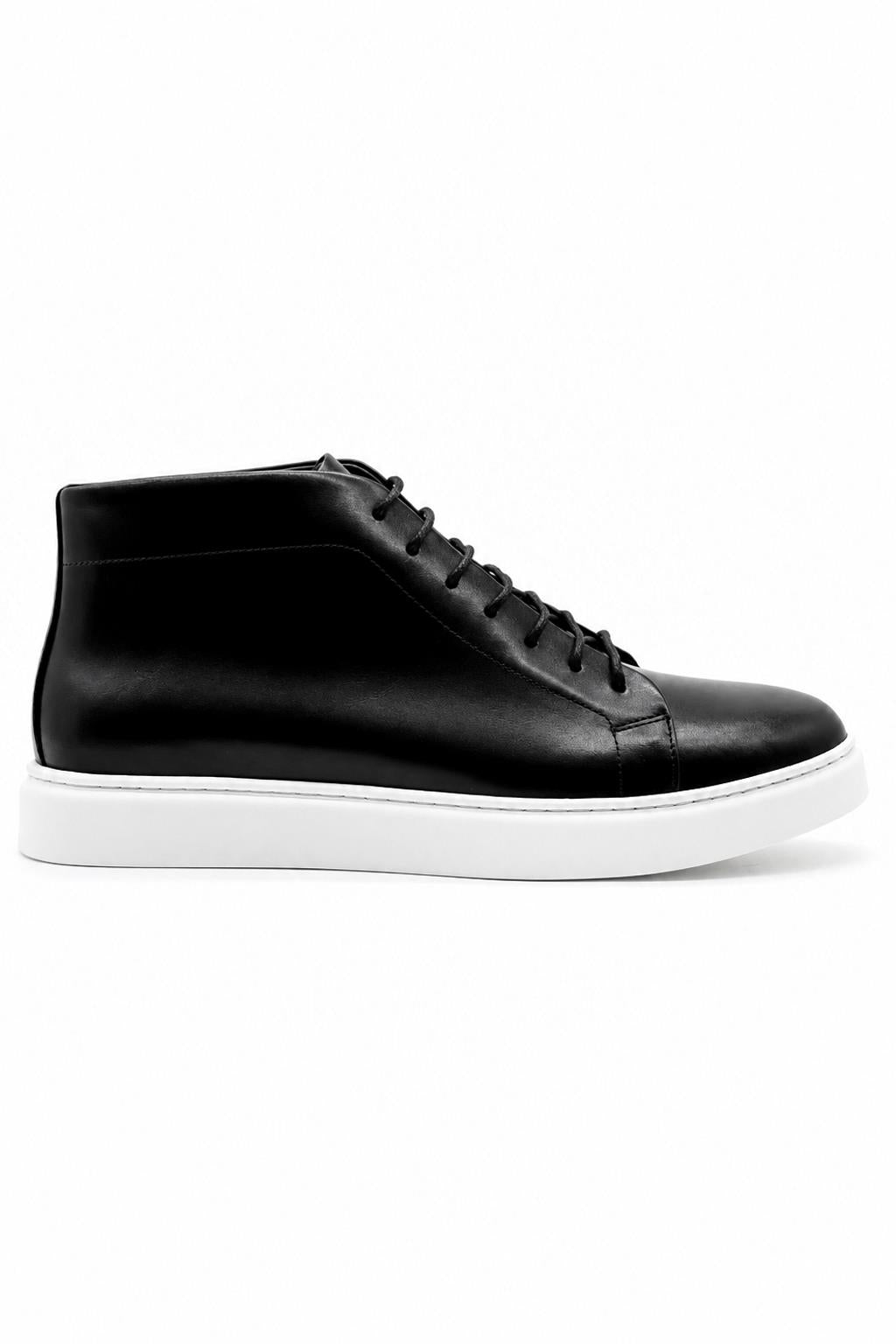 ASTER Men’s Black Leather Ankle Trainer Boots