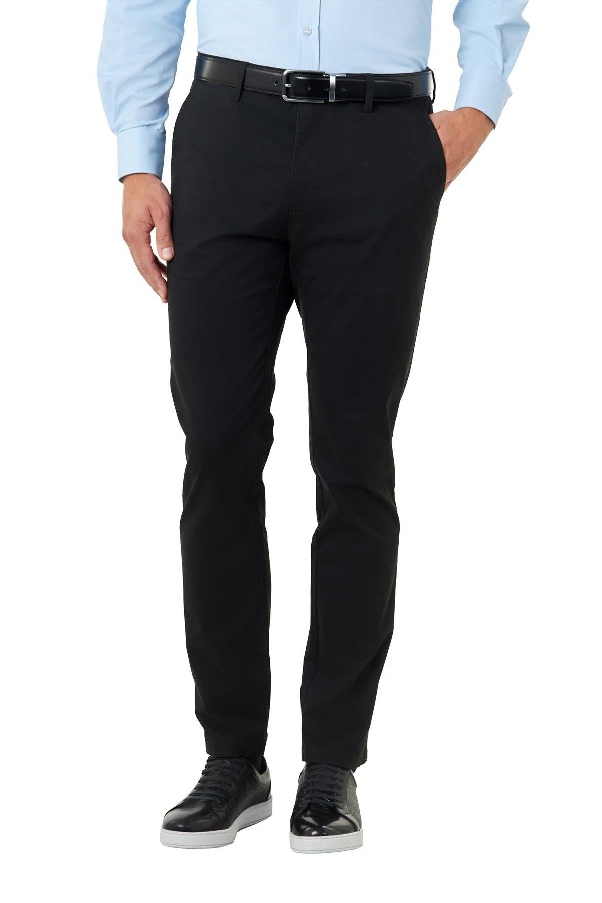 COTTON STRETCH CHINO BLACK