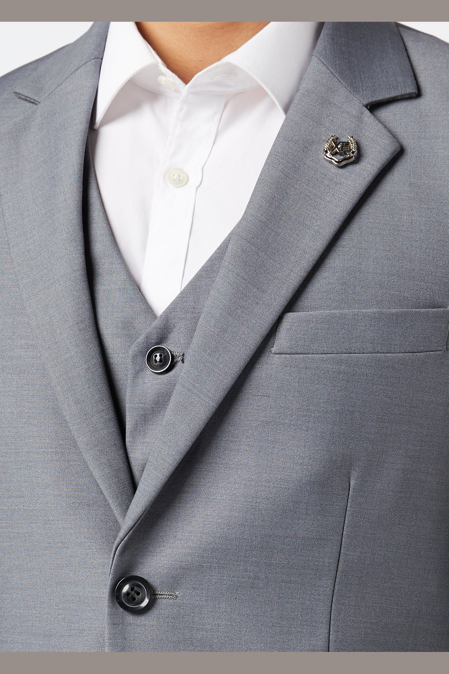 Tailored Fit Smart Business 3-Piece Suit