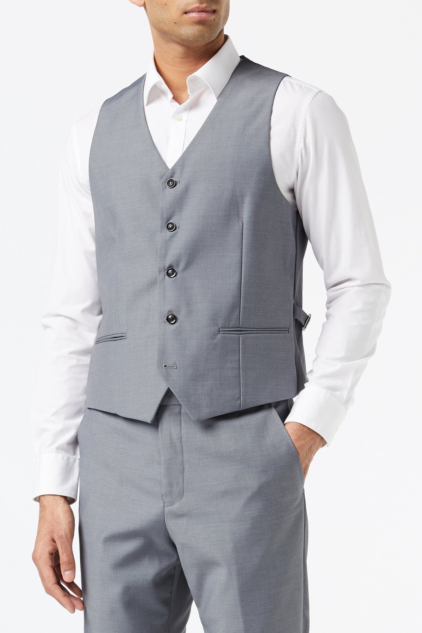 JROSS - GREY FORMAL JACKET & WAISTCOAT
