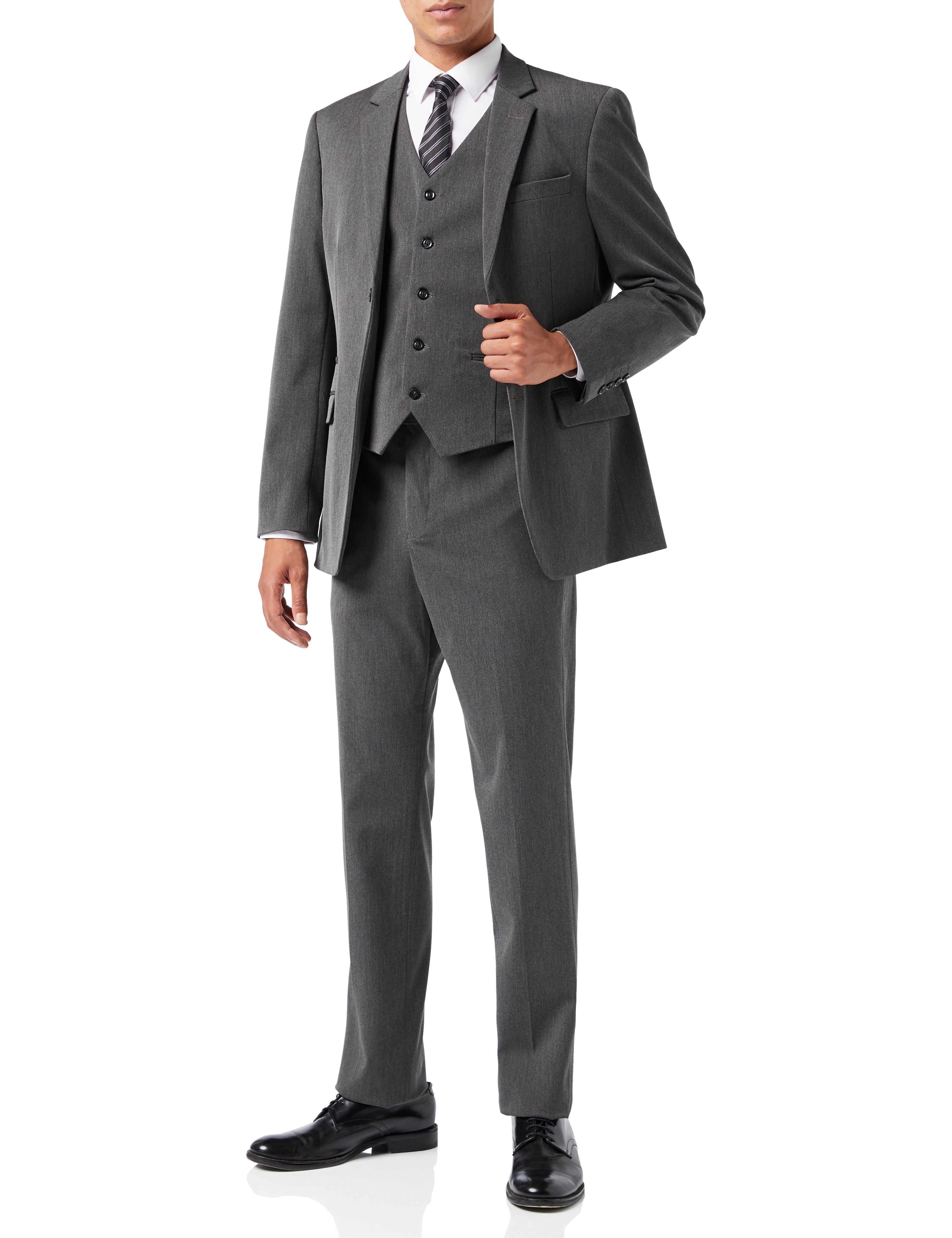 JROSS - CHARCOAL FORMAL SUIT JACKET & WAISTCOAT