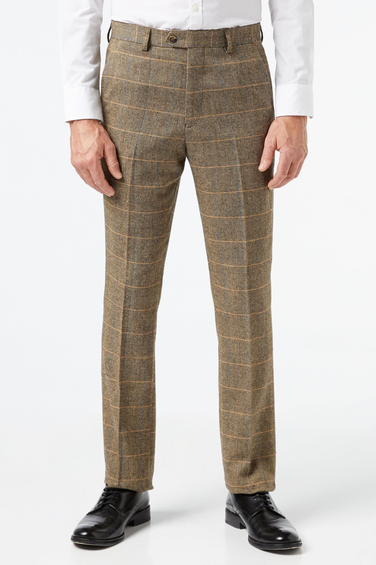 Herringbone Checks 3 Piece Tweed Suit