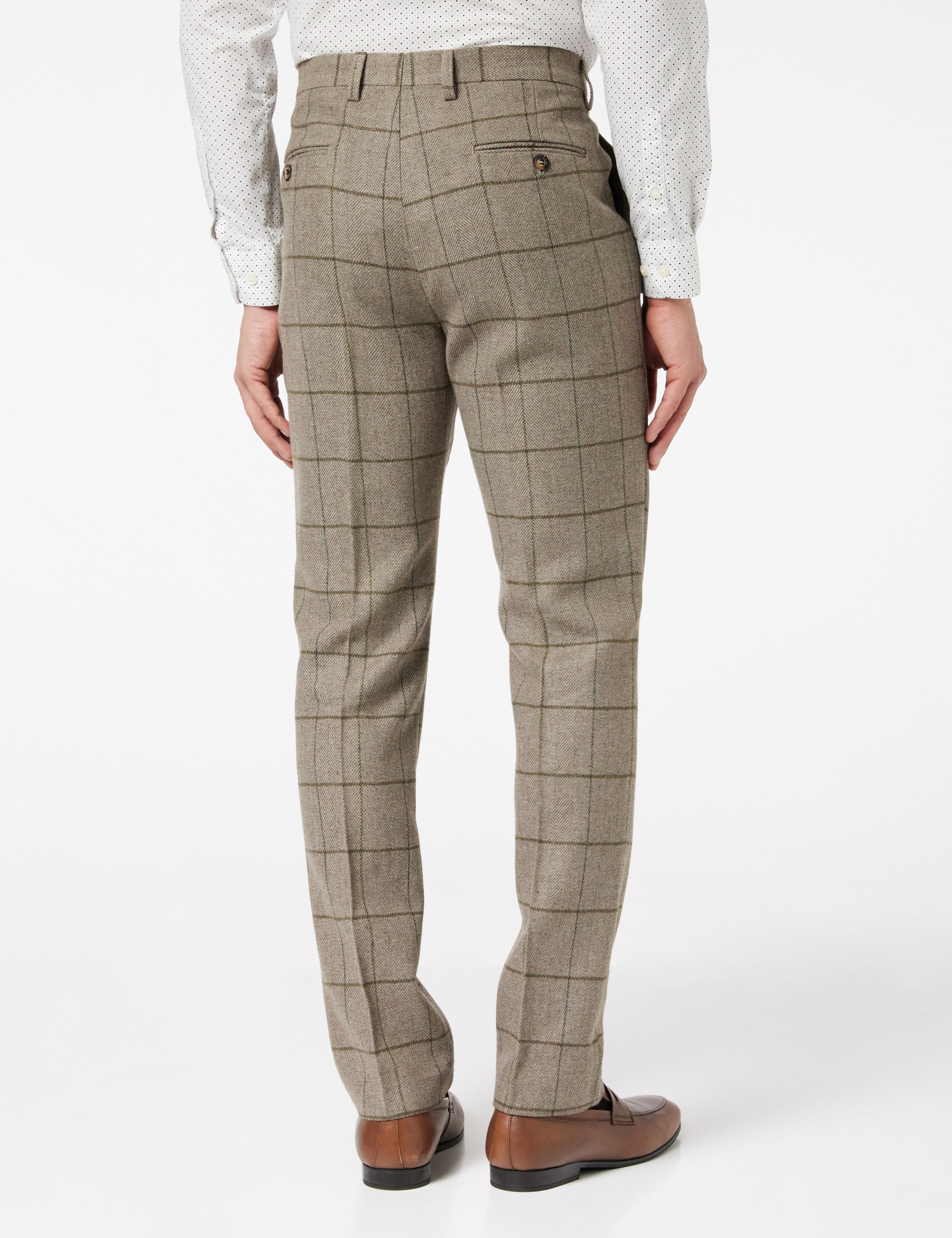 EVAN - Grey Tweed Suit Trouser