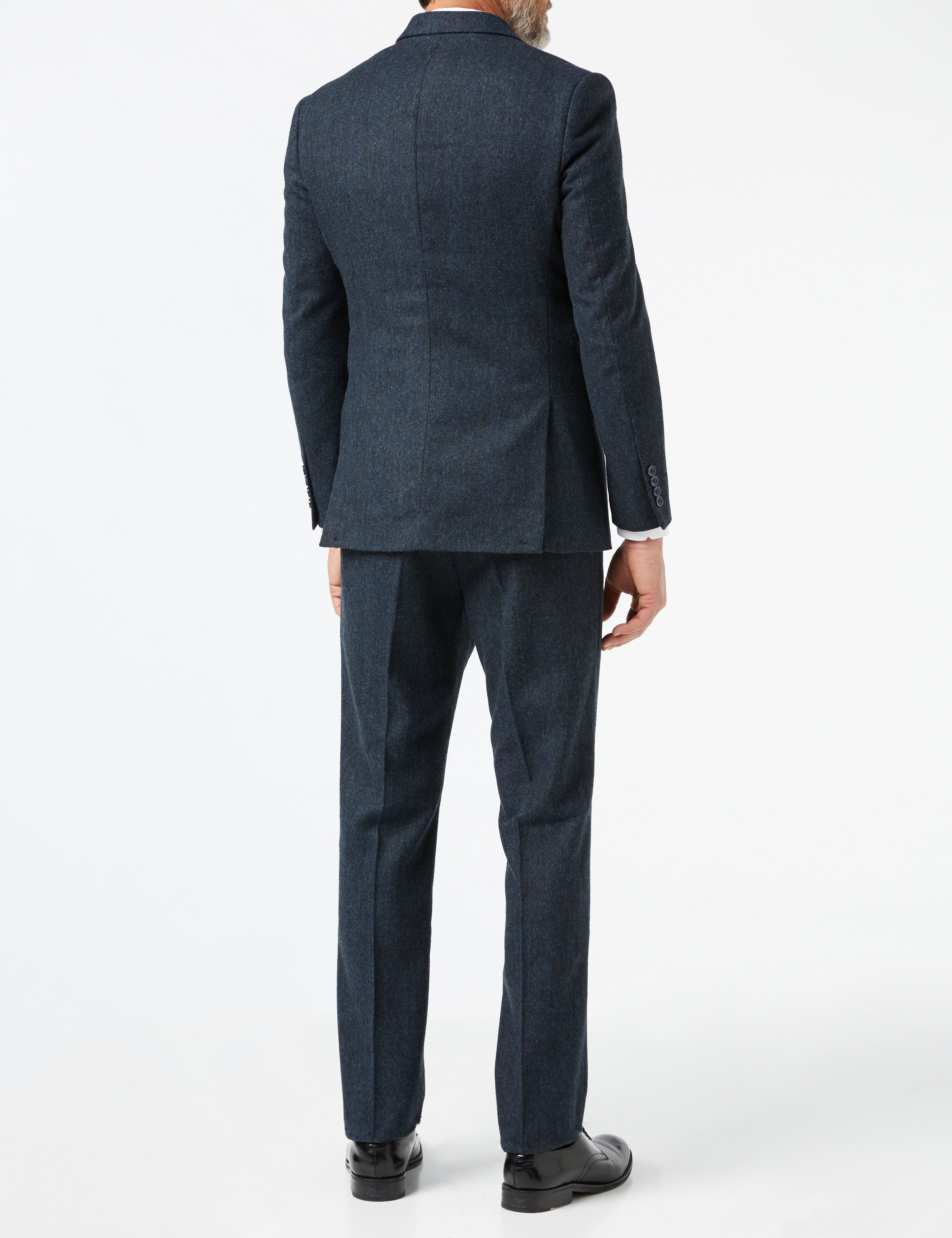 CALVIN - BLUE TWEED SUIT JACKET & WAISTCOAT