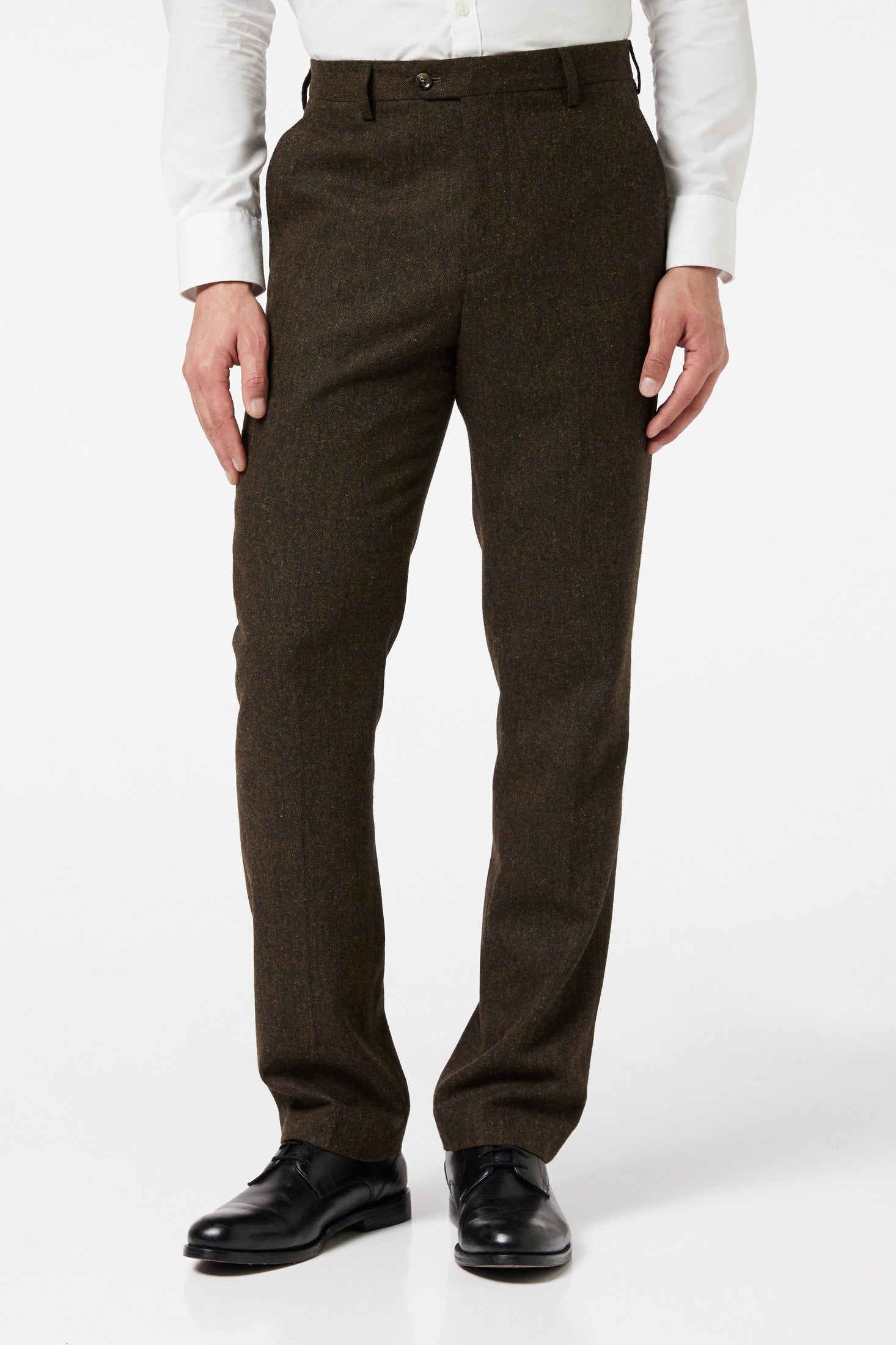 BROWN TWEED TROUSER