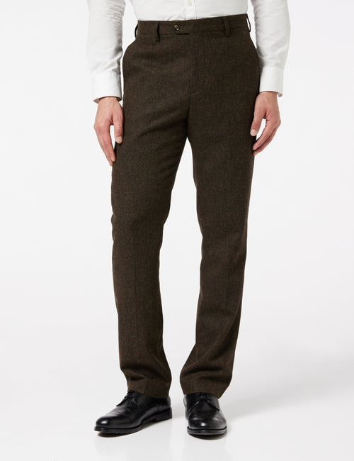 BROWN TWEED TROUSER