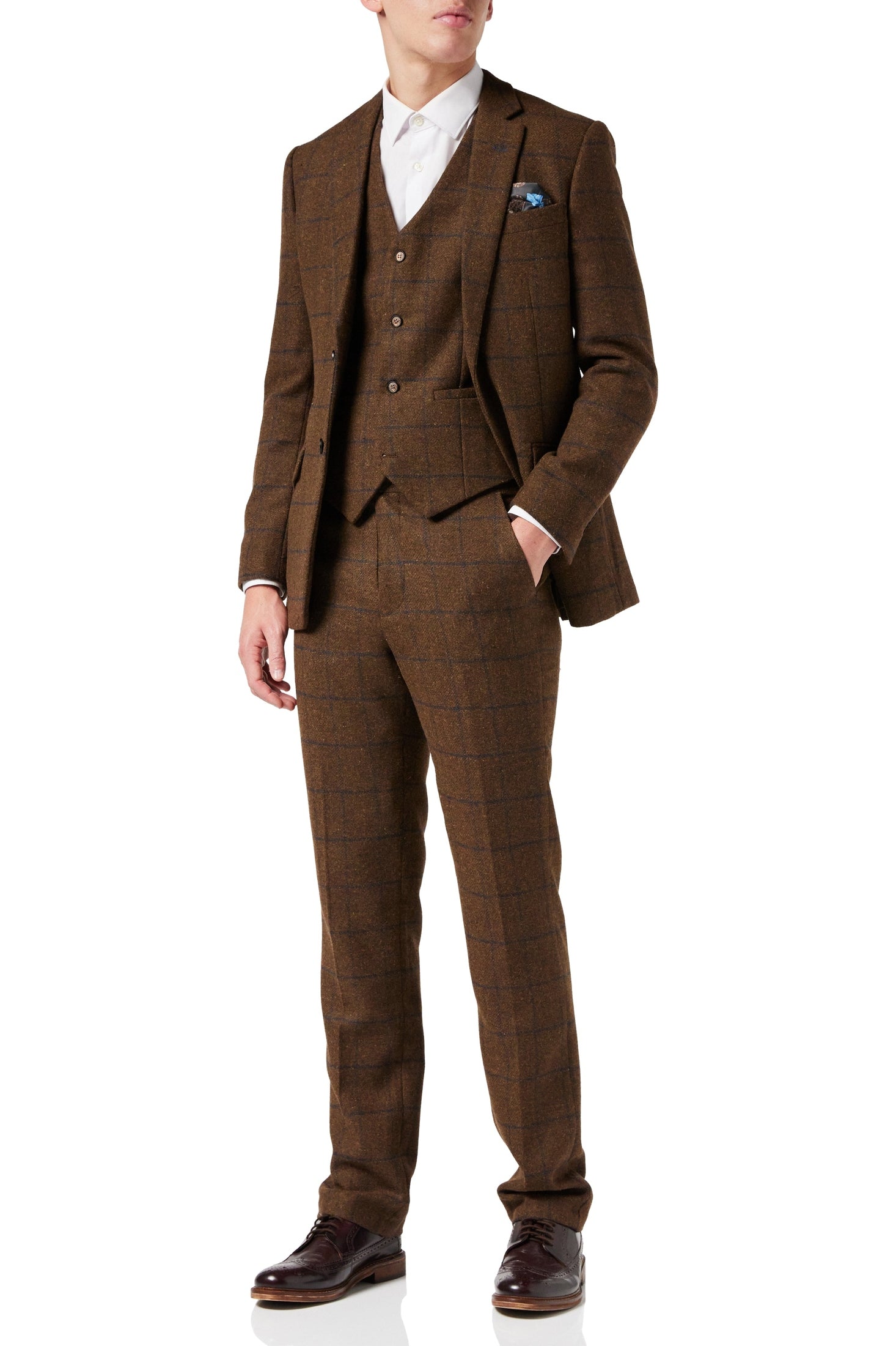 Heritage Tweed Herringbone Check 3-Piece Suit