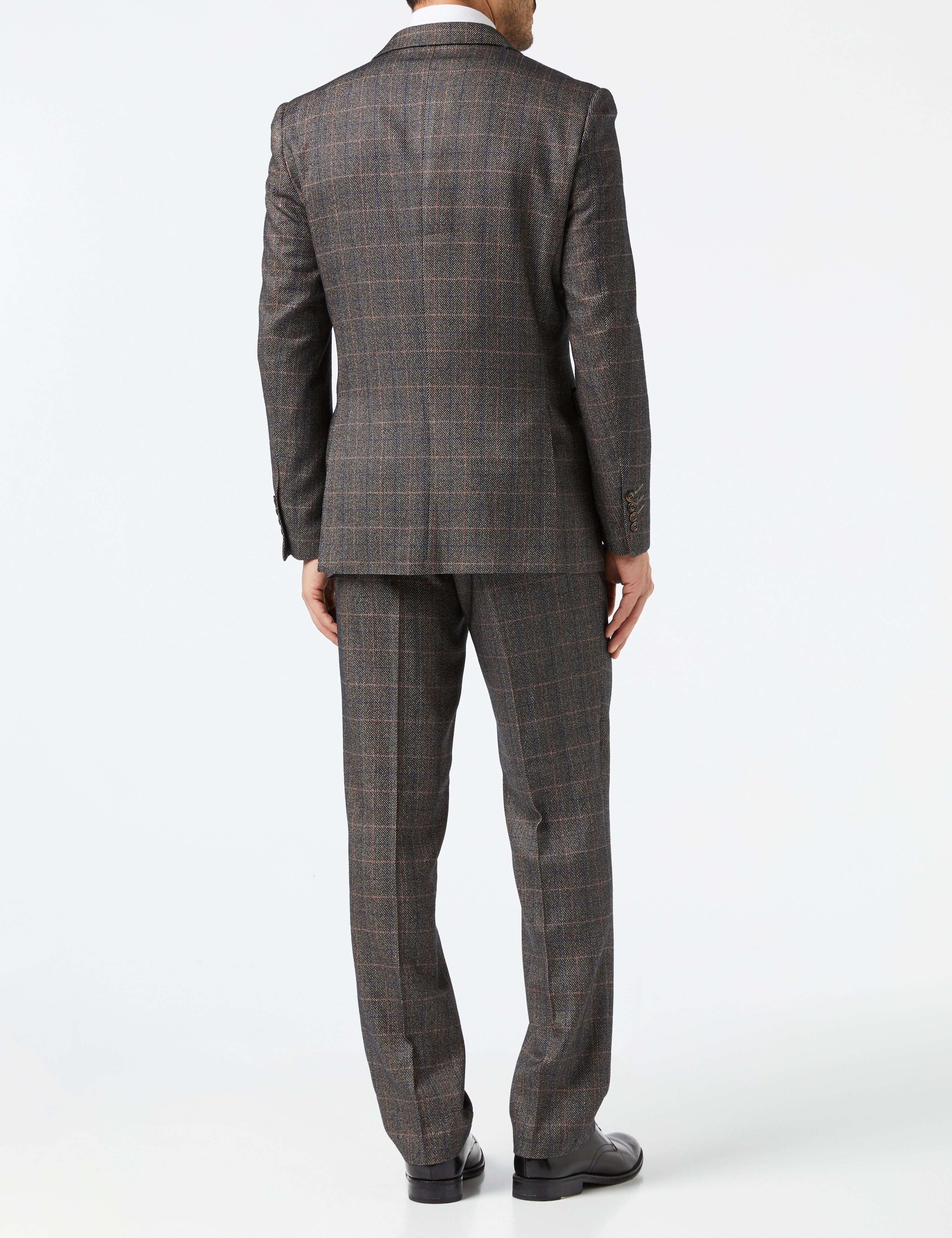 JULES - BROWN TWEED CHECK JACKET & WAISTCOAT