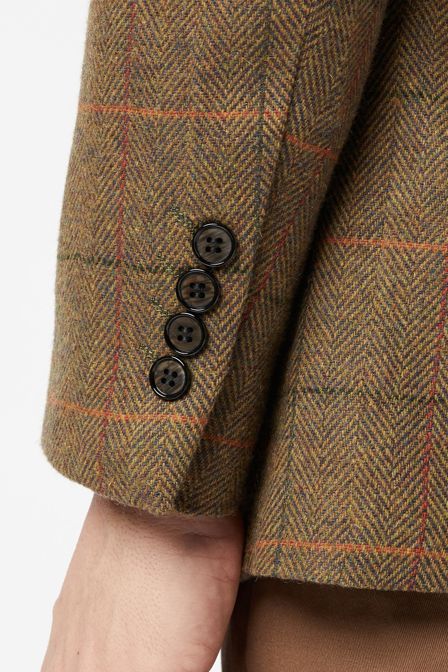 JARVIS - Tweed Check Tan Blazer