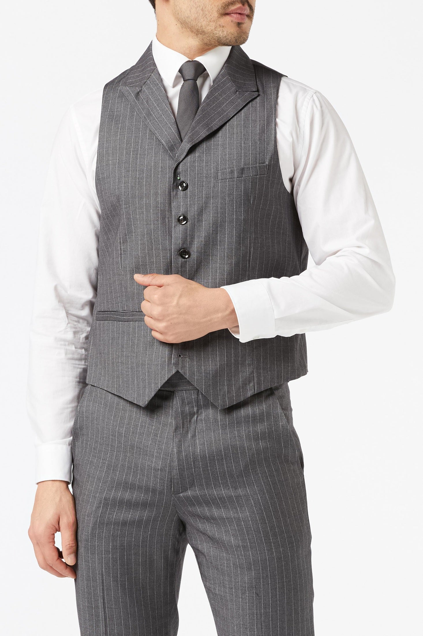 George - Pinstripe Double Breasted Suit