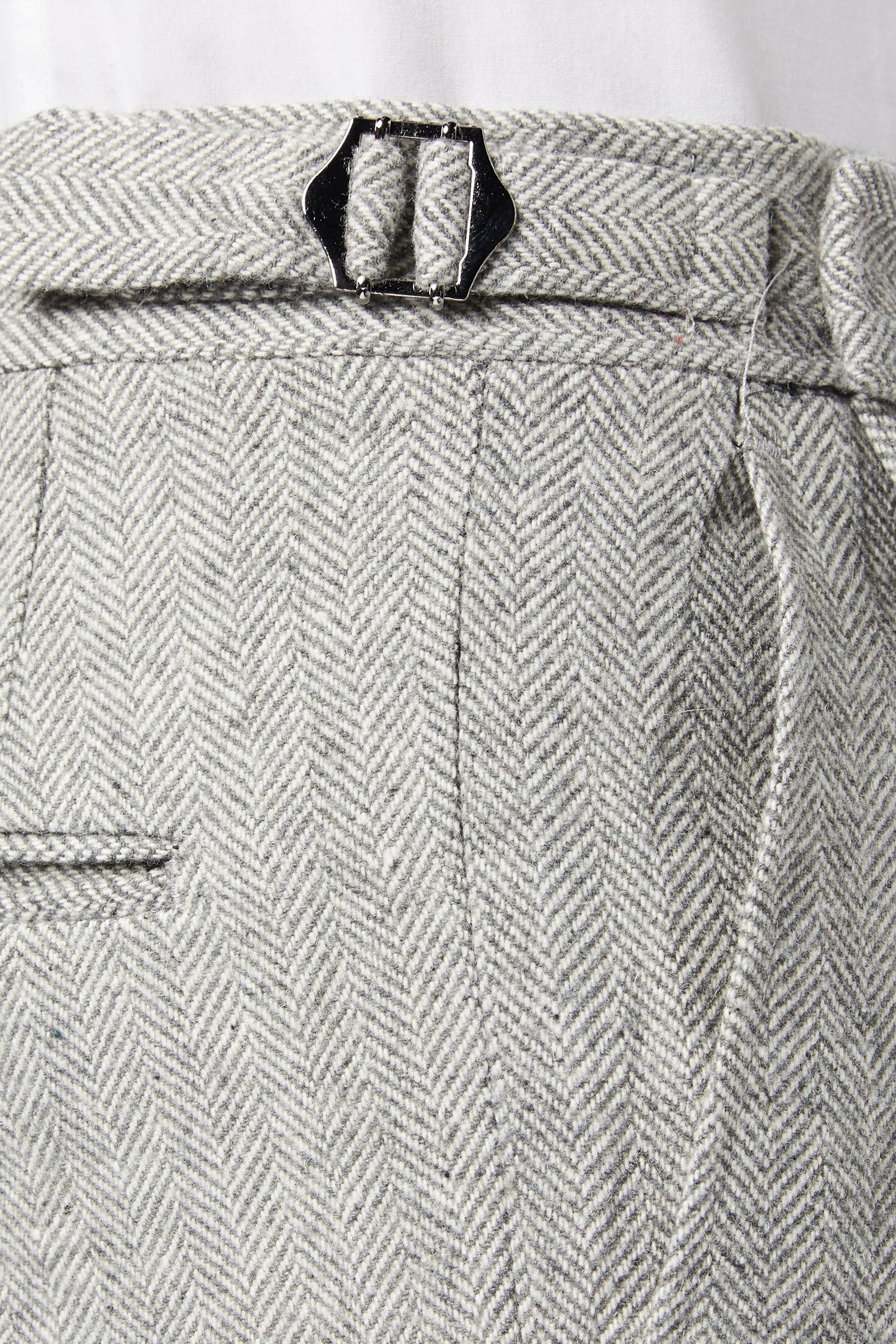 Martin - Mens Grey Classic Tweed Tailored Fit Trouser