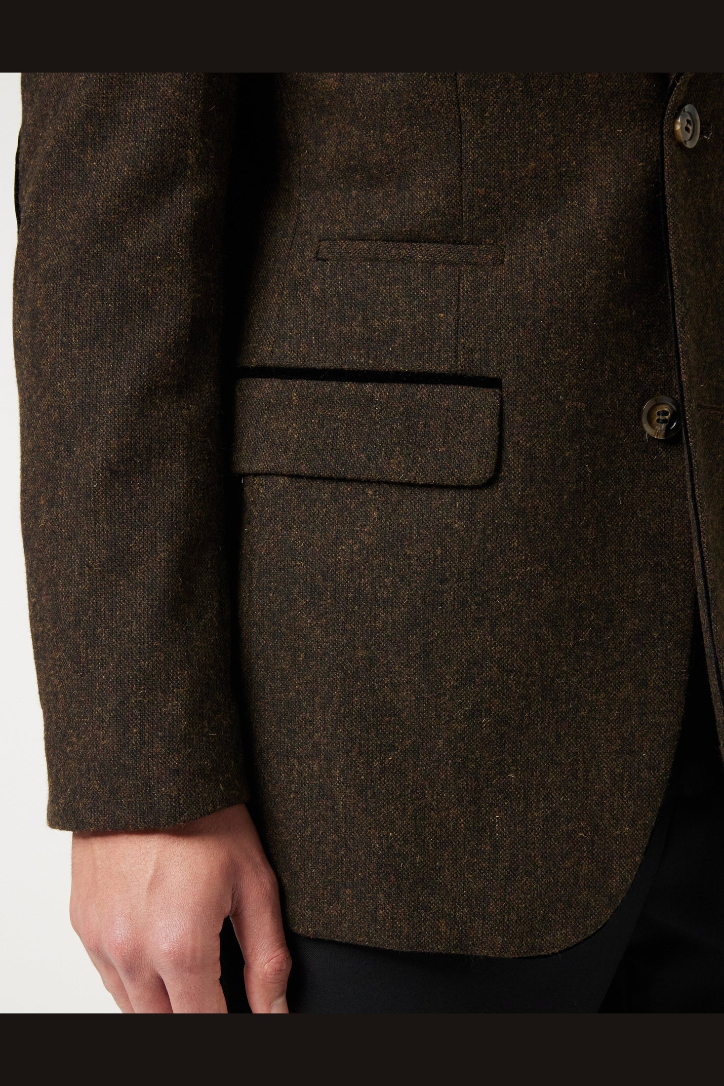 DANE - TWEED DARK BROWN BLAZER