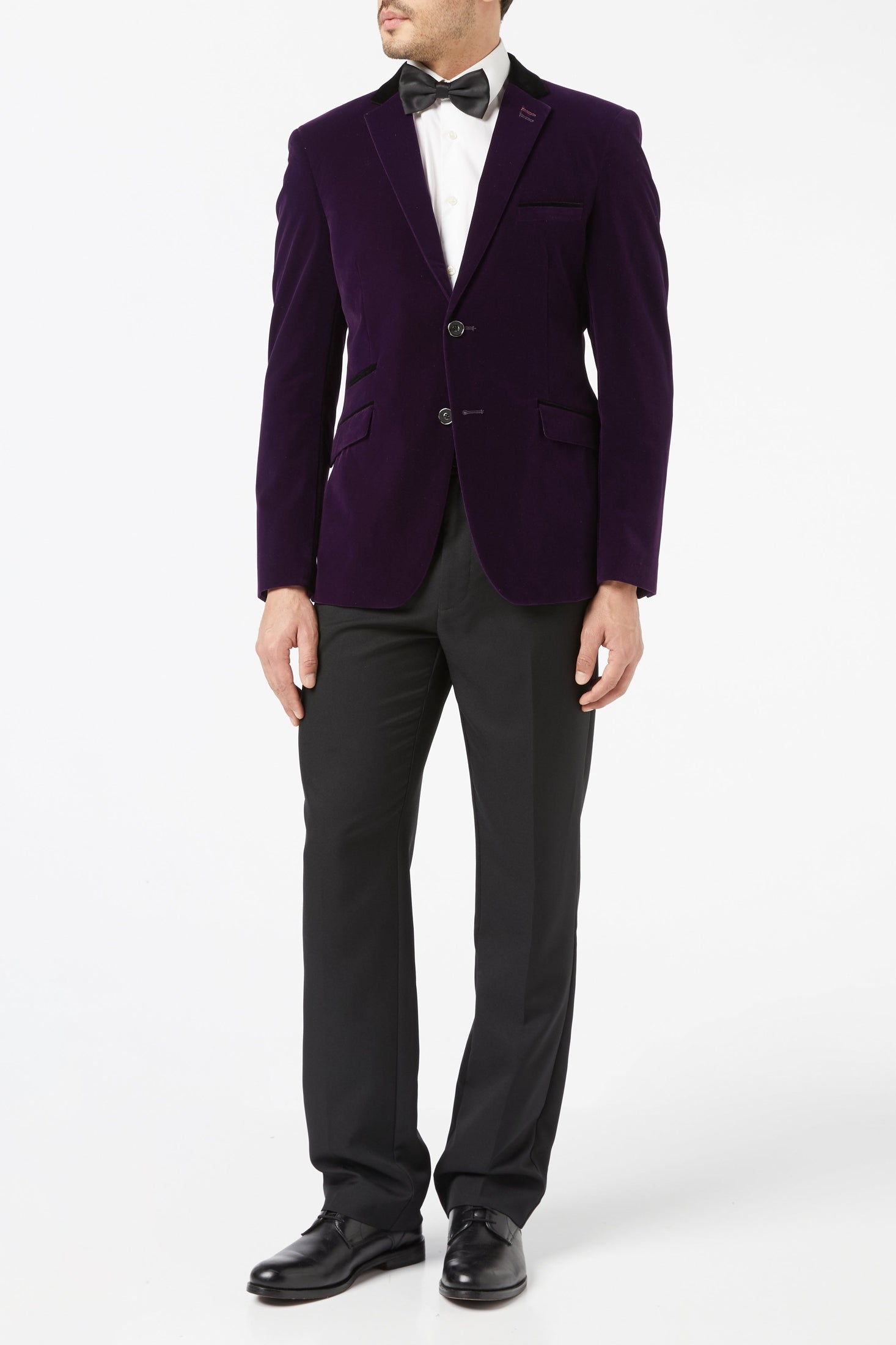 RICKY - Purple Soft Velvet Dinner Jacket