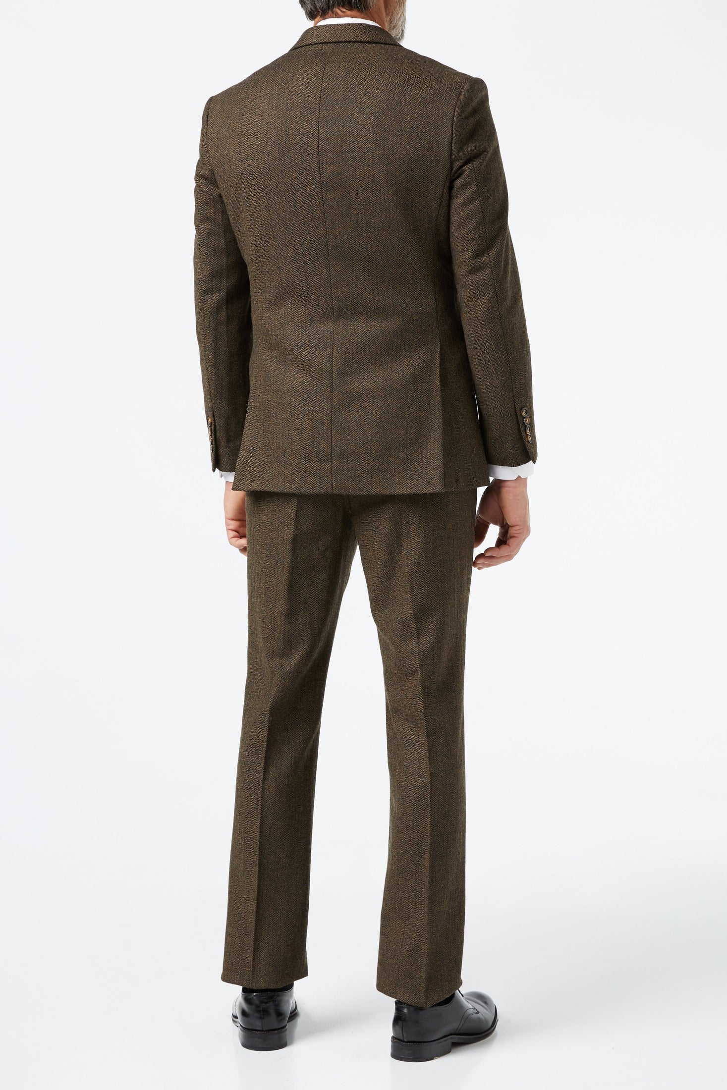JAX - BROWN HERRINGBONE TWEED JACKET