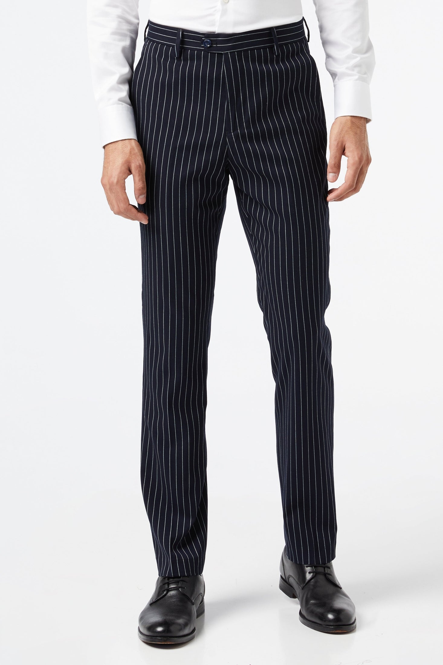 ALFRED - 3 Piece Double Breasted Stripe Suit Classic Vintage