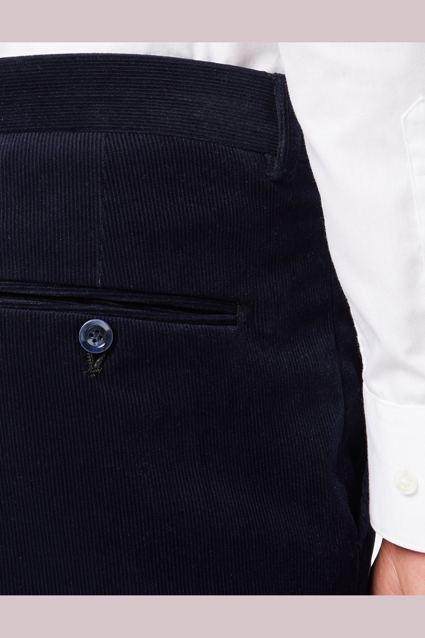 MATTHEW - CORDUROY TROUSER IN NAVY BLUE