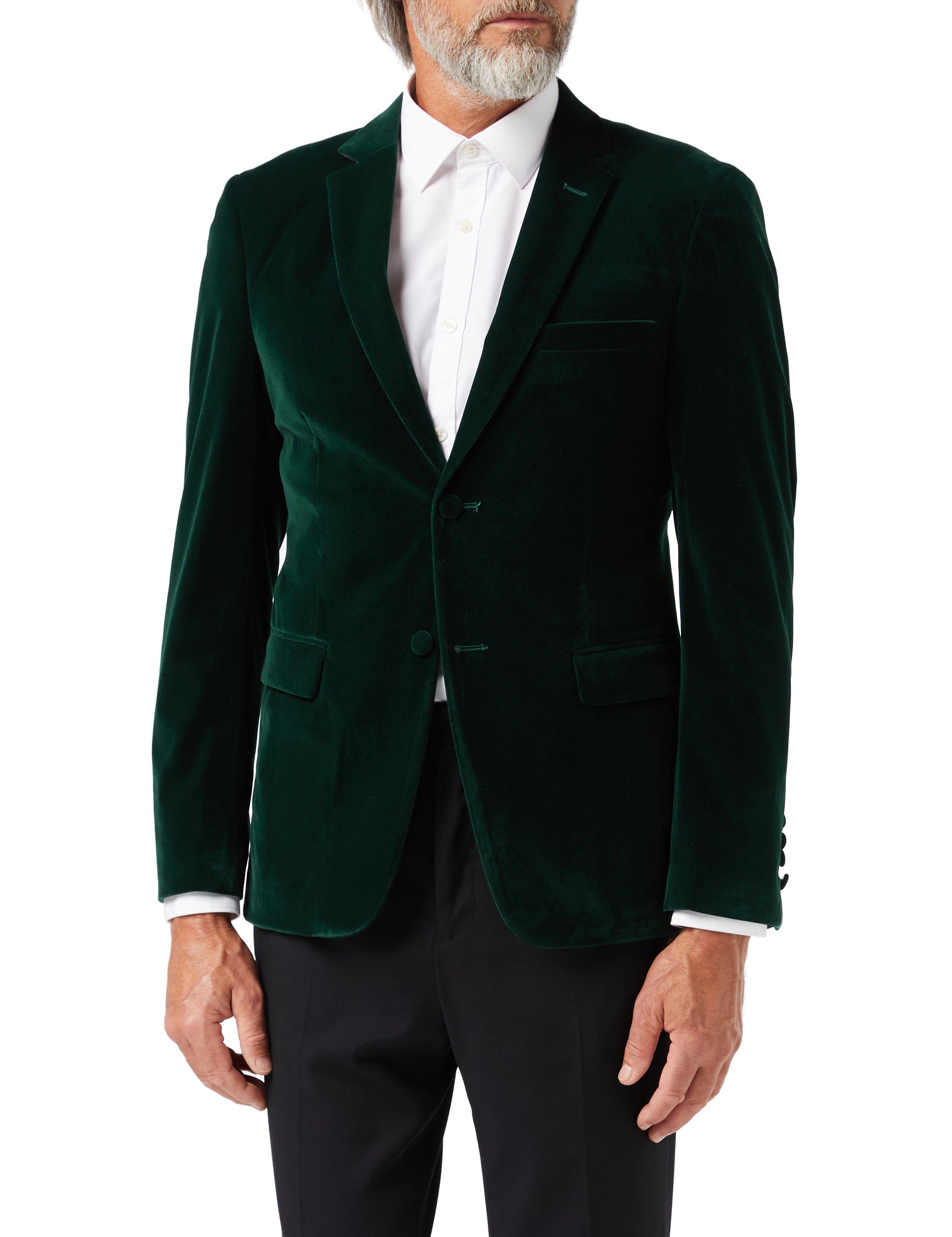 MATCHING FAMILY VELVET BLAZER IN GREEN