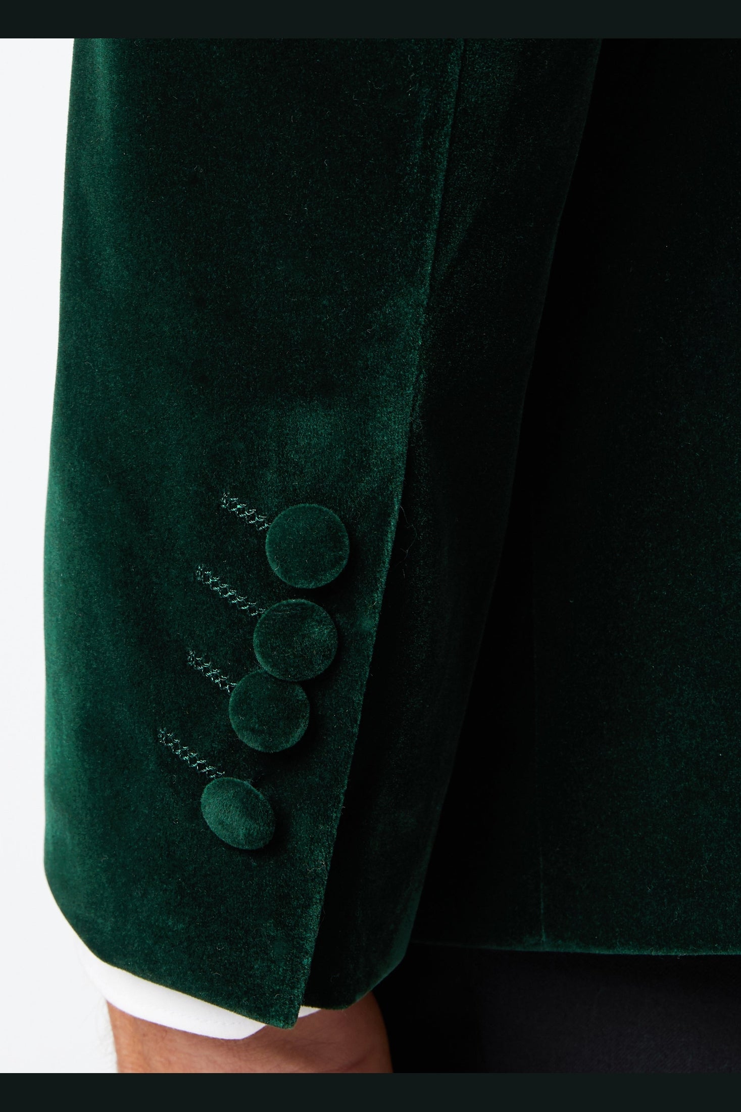 GARY- GREEN VELVET BLAZER