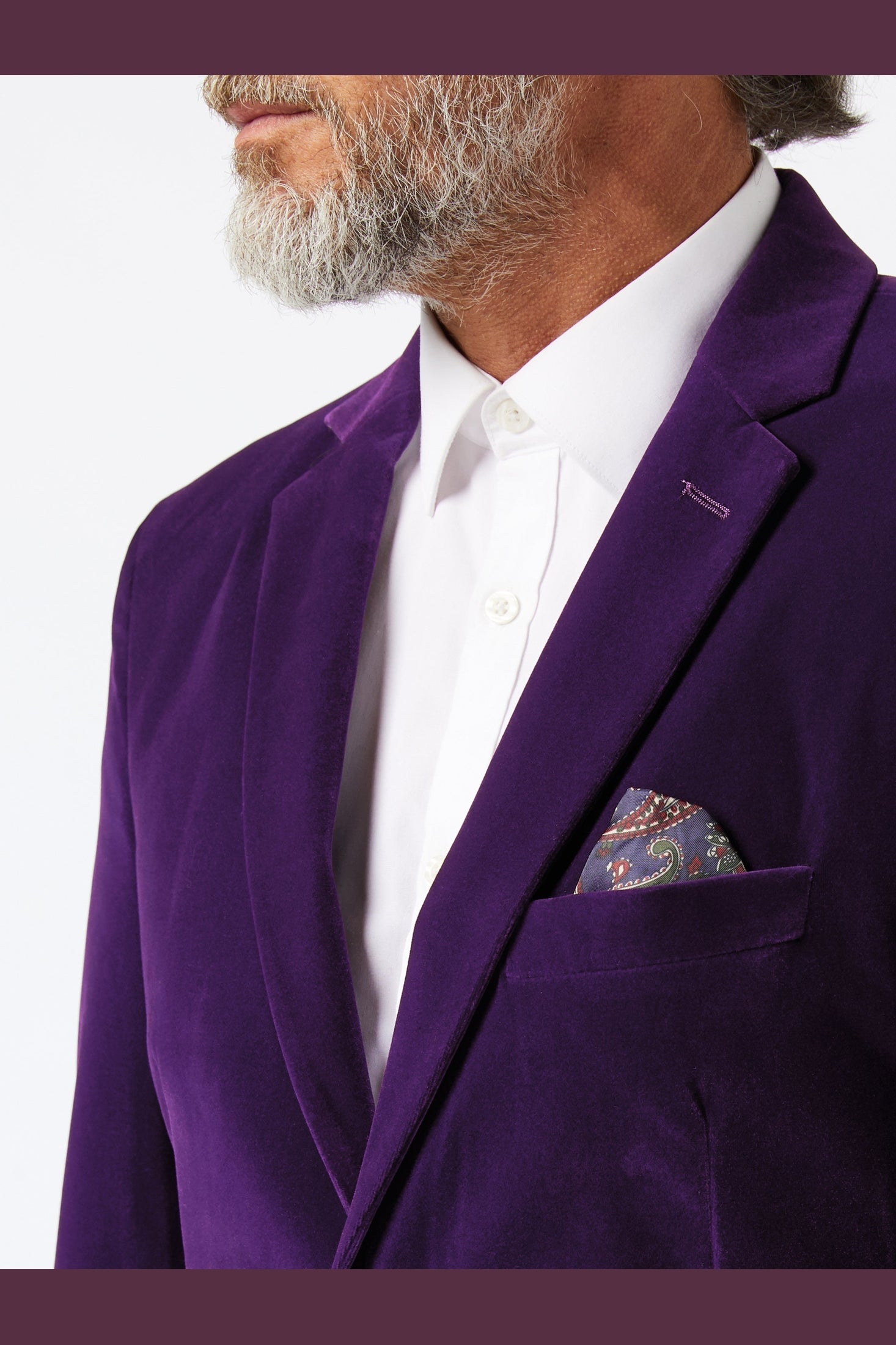 GARY- PURPLE VELVET BLAZER